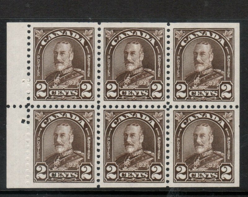 Canada #166c Very Fine Never Hinged Booklet Pane