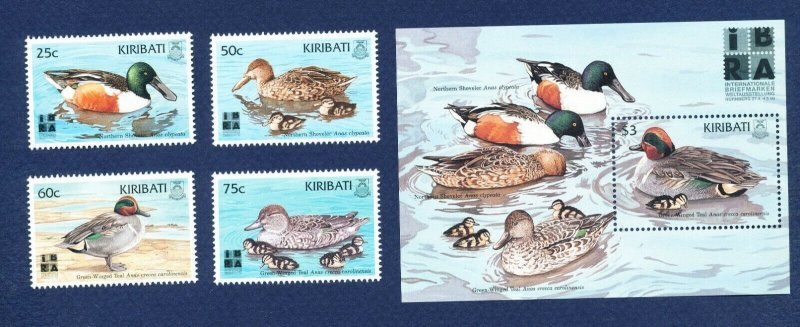 KIRIBATI - Scott 737-741 - FVF MNH - Birds, ducks - 1999