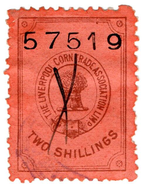 (I.B) Liverpool Corn Trade Association : Fee Stamp 2/-