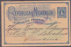 Nicaragua - 1894 Postal Card Used
