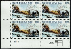 United States #3235 Plate Block MNH - Klondike Gold Rush (1998)