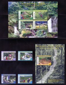 Papua New Guinea 1389-94 MNH, Kokoda Trail Set from 2009.
