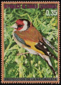 Equatorial Guinea sw1258 - Cto - .35p European Goldfinch (1976)