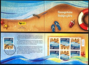 Lithuania 2014 Save the Baltic Sea Sheet in Folder MNH issued 3000 psc.