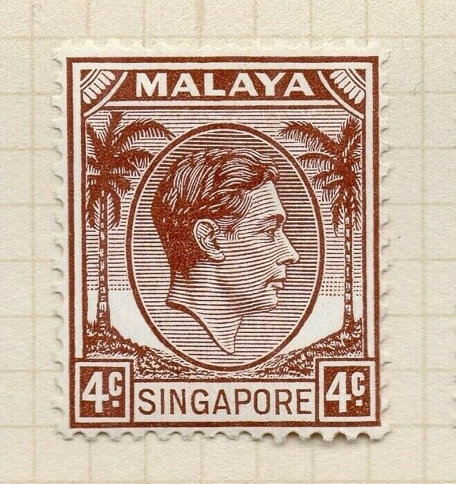 Malaya Singapore 1948-52 Early Issue Fine Mint Hinged 4c. NW-197185