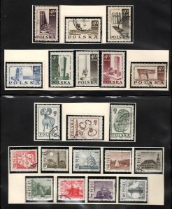 Poland ~ Lot of 10 Different Complete Sets... ( 1960's ) CTO... * see list below