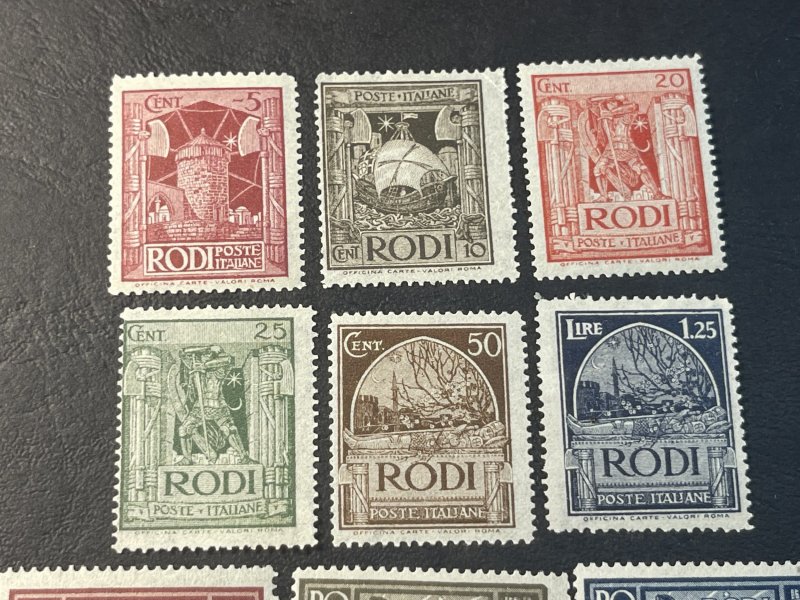 ITALY/RHODES # 15-23--MINT/HINGED----COMPLETE SET----1929