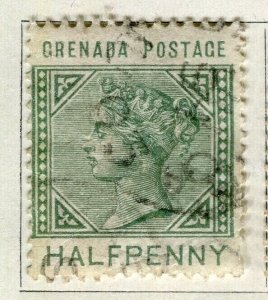 GRENADA; 1883 early classic QV issue used 1/2d. value