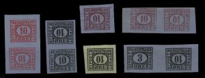 Norway, Local Issues, 1888 Holmestrand Local Post, 10o, selection of six inve...