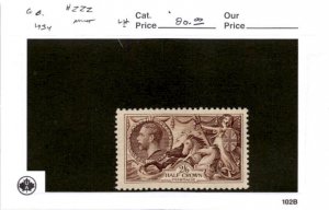 Great Britain, Postage Stamp, #222 Mint LH, 1934 King George (AB)