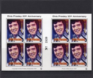 Montserrat 1997 ELVIS PRESLEY Mini-Sheet 8 values Perforated Mint (NH)