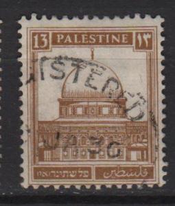 Palestine 1927 - Scott 75 used - 13m, Mosque of Omar