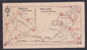Canada Scott CL41 on Jul. 1, 1927 First Flight cover with MAP to Lac du Bonnet