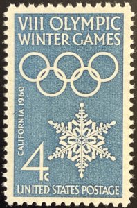 Scott #1146 1960 4¢ Winter Olympics MNH OG XF