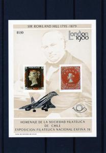 Chile 1980 Concorde/Rowland Hill SS Black ovpt.Concorde C2EA