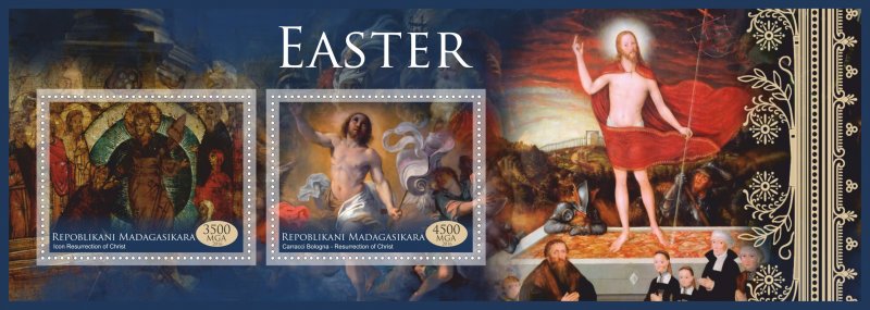 Stamps.  Art, painting, Religion, Easter 2016 1+1 sheets perforated MNH **