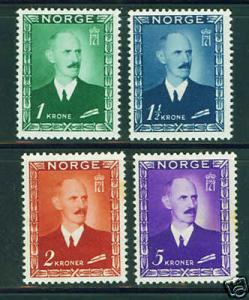 Norway Scott 275-8 MH* King Haakon stamp set CV$93