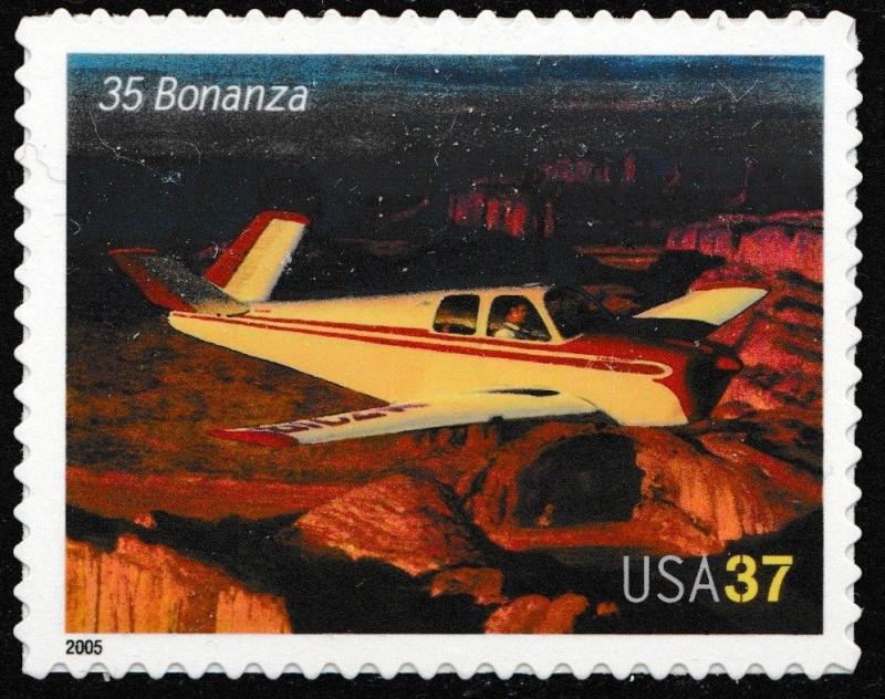 US 3924 Advances in Aviation 35 Bonanza 37c single (1 stamp) MNH 2005