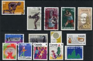 Canada 656//680 Mixed (1975 Short Year Set)