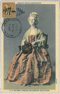 37243 - USA - MAXIMUM CARD - MARTHA WASHINGTON 1952-