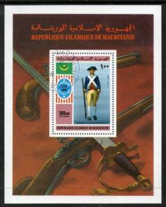 Mauritania 1976 American Revolution Bi-Centenary Military Flag Costume Sc C23...