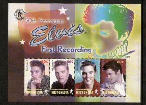 Micronesia 2004 - Elvis Presley Music - Sheet of 4 Stamps - Scott #608 - MNH