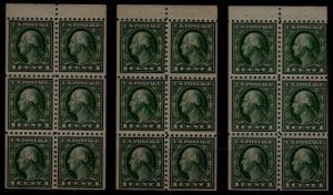 USA 552a MNH bkl.pane Franklin/3x/SCV37.50