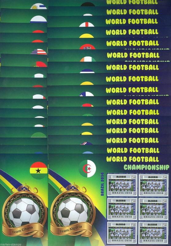 TOGO 2014 LIBERIA WORLD CUP SOCCER CHAMPIONSHIP BRAZIL 2014 SHEET SET MINT NH