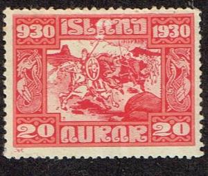 Iceland 1930 157  MH with slight adherence at back