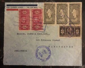 1936 Tegucigalpa Honduras Airmail Cover To Manchester England