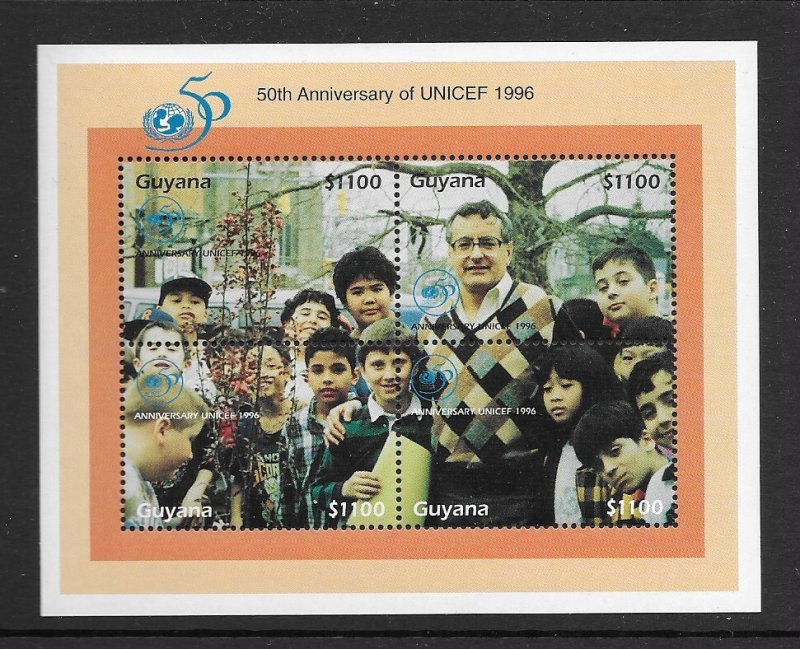 Guyana 3027 UNICEF MNH S/S vf.  2020 CV $30.00