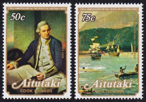 Aitutaki, Cook Islands Scott 171-172 (1979 ) Mint NH VF C