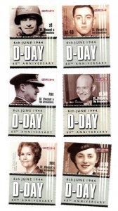 St. Vincent 2004 - SC# 3197-02 D-Day Anniversary, War - Set of 6 Stamps - MNH