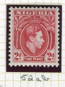 NIGERIA; 1938 early GVI issue fine Mint hinged Shade of 2d. value