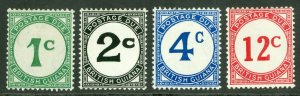 SG D1-D4 British Guiana 1940. 1c-12c Postage due set of 4. Fine mounted mint...