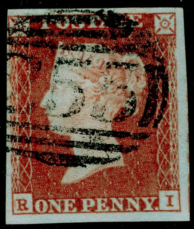 SG8, 1d red-brown, FINE USED. Cat £30. RI