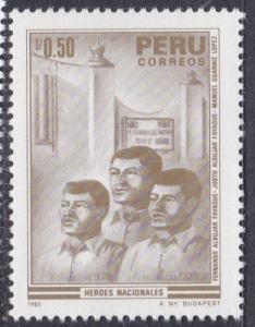 1986 Peru Scott 872 National Heroes MNH