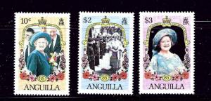 Anguilla 619-21 MNH 1985 Queen Mother Perf 14