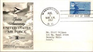 FDC 1957 SC #C49 Air Force Assoc Cachet - Washington DC - Single - F77120