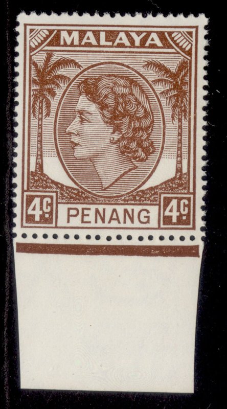 MALAYSIA - Penang QEII SG30, 4c brown, NH MINT.