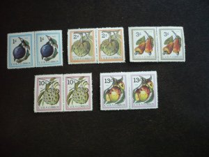 Stamps - Cuba - Scott# 801-805 - Mint Hinged Set of 5 Stamps in Pairs