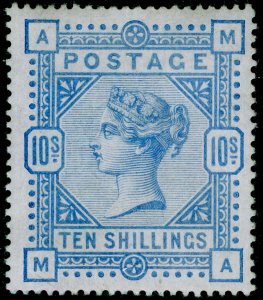 SG183, 10s ultramarine, NH MINT. Cat £2250+. MA