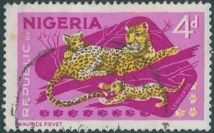 Nigeria 1965 SG177a 4d Leopards FU