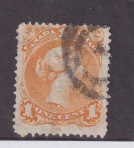 CANADA #23 fine USED  heavy cancel