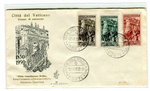 Vatican FDC Venetia 1950 Guardia Paladina untraveled