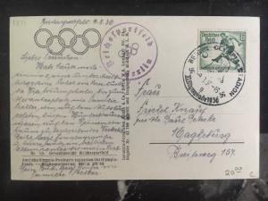 1936 Berlin Germany Real Picture postcard Cover RPPC Olympic Stadium B