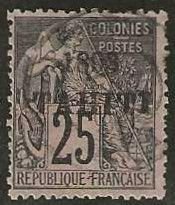 Tahiti  Sc. 25 used.  1893.    (T477)
