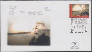 BOSNIA (CROAT ADMIN) Sc # 118 FDC for 125th ANN BIRTH of ALBERT EINSTEIN