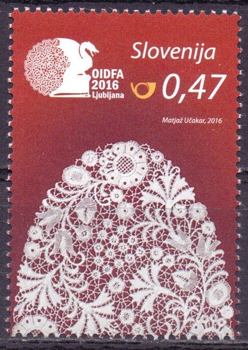 Slovenia. 2016. 1211. Lace. MNH.