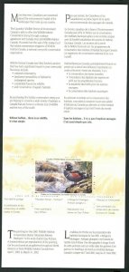 CANADA 2001 DUCK STAMP ARTIST SIGNED IN FOLDER AS ISSUED HARLEQUIN GARY PULHAM